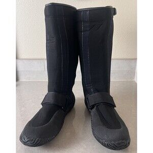 NRS Titanium Neoprene Tall Paddling Boots Kayak Rafting Black Mens 12